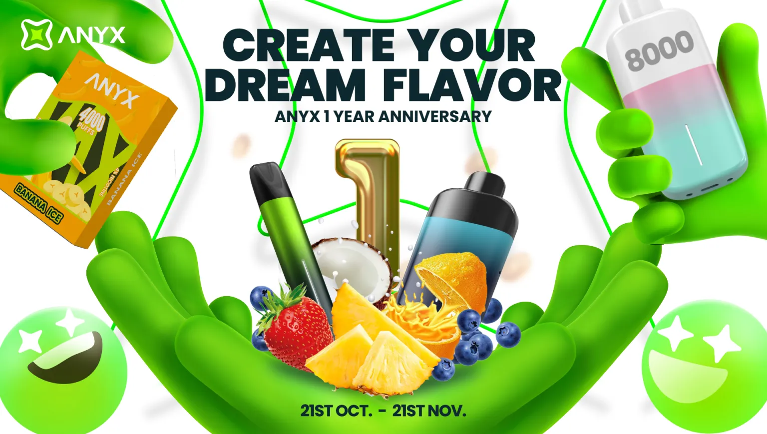 ANYX Create your dream Flavours 1