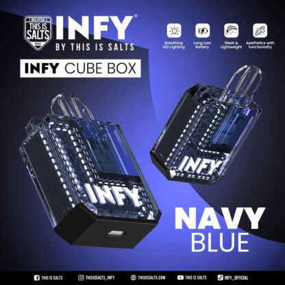พอตไฟฟ้า Infy Cube Box Navy Blue