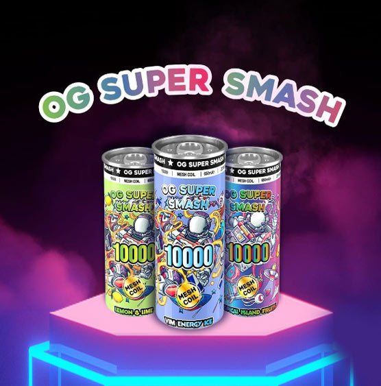 OG Super Smash 10000 พอตใช้แล้วทิ้ง ที่สร้างมาตรฐานให้แก่วงการบุหรี่ไฟฟ้า